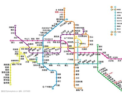 最新广州地铁图