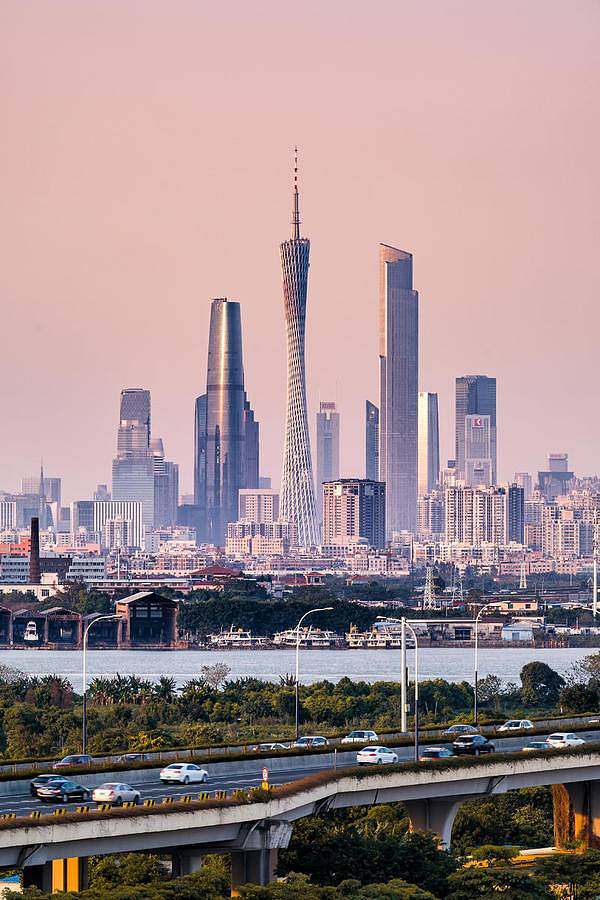 羊城三巨头 建筑 黄昏 广州 广州塔 商务 CBD 建筑物 远景 城市生活 城市之魂主题摄影大赛