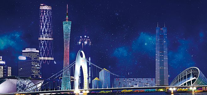 广州旅游海报广州地标建筑banner背景图片素材