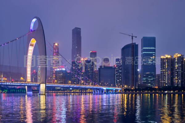 广州天际线。中国广州